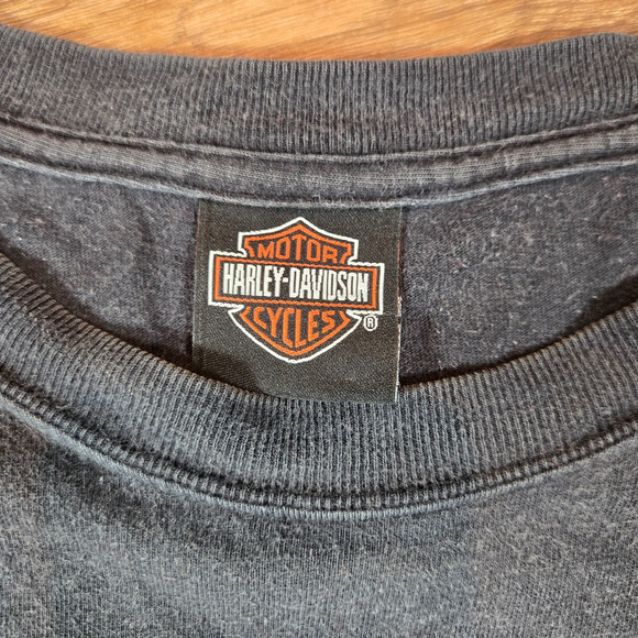 Harley Davidson Urbana IL Flame Graphic XL Hanes Beefy-T Made in USA Collectible - Picture 3 of 8